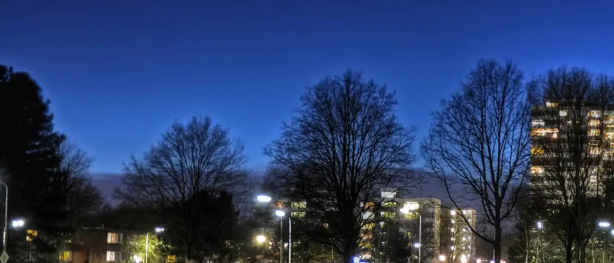 Emmen in de avondschemering