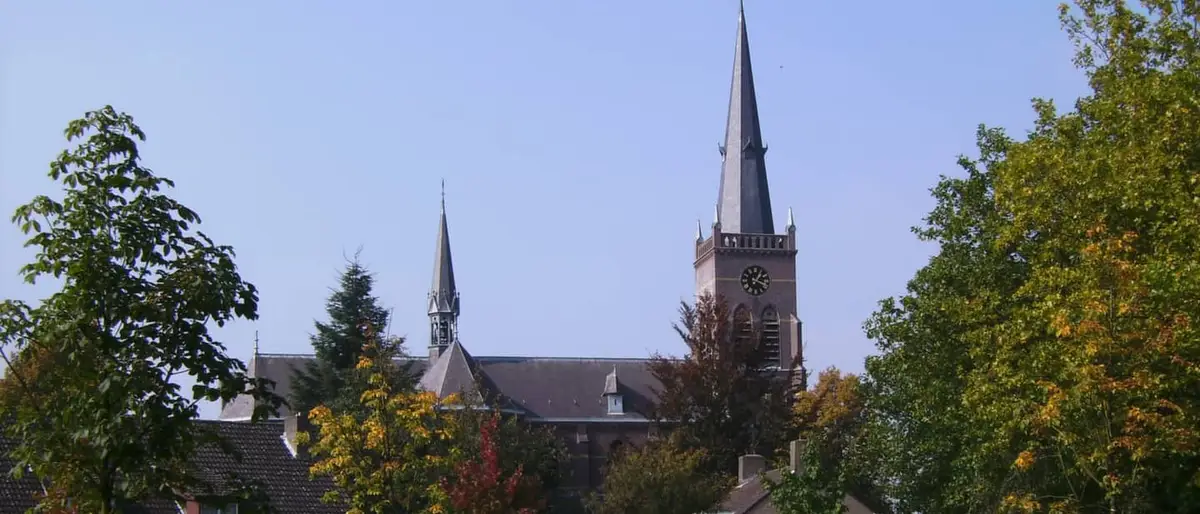 De kerk in het centrum van Veldhoven